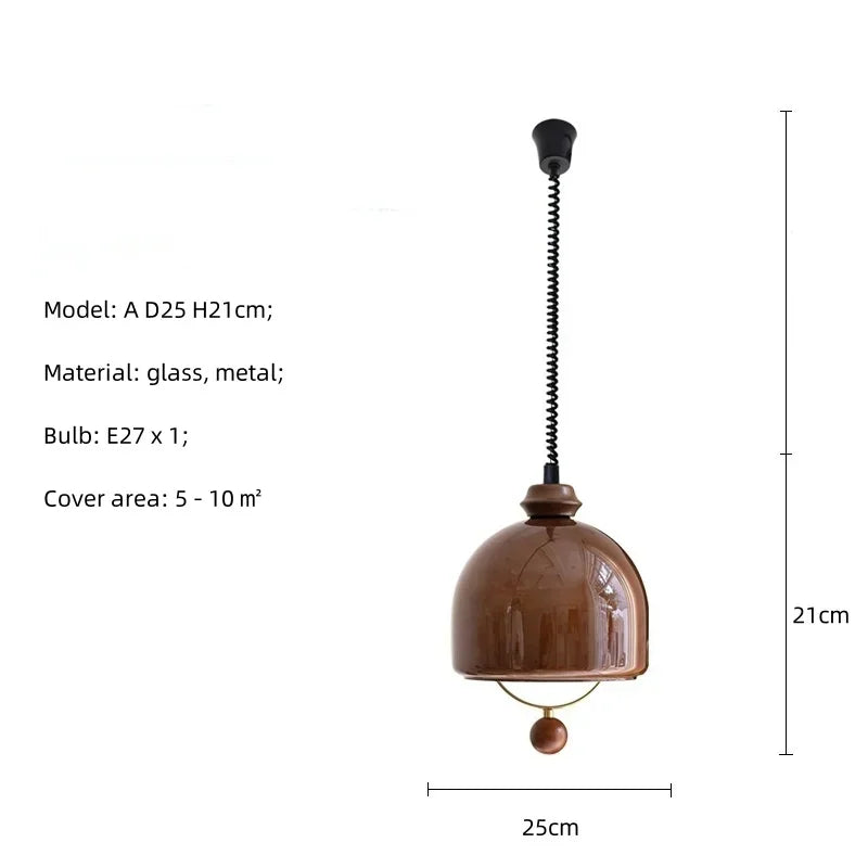 Decorbites™ Amber Shades Retro Esszimmer-Pendant-Leuchter iola™