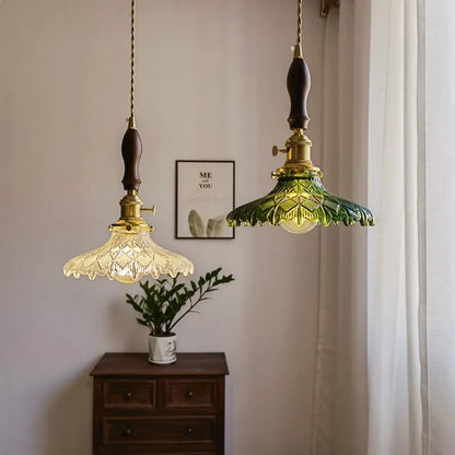 Decorbites™ Japanischer Stil Grüne Glas LED Hängelampe für die Wohnraumausstattung