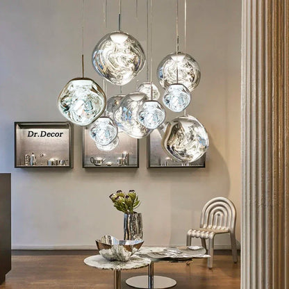 Decorbites™ Lava-Glas-LED-Kronleuchter-Hängeleuchte Moderne Innen-Hängelampe für die Hausdekoration