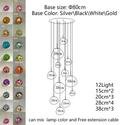 Nordic Lava Acrylic Pendant Light