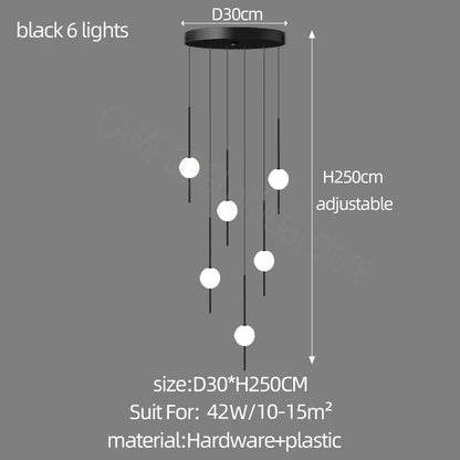DecorBites™ Creative LED Chandeliers: Luxurious Design for Living Rooms, Large Lighting Fixtures for Staircases