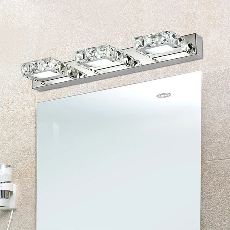 Decorbites™ Crystal-LED-Spiegelscheinwerfer: Moderne Badezimmer-Wandleuchte aus Edelstahl-Beleuchtungseinrichtungen