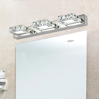 Decorbites™ Crystal-LED-Spiegelscheinwerfer: Moderne Badezimmer-Wandleuchte aus Edelstahl-Beleuchtungseinrichtungen