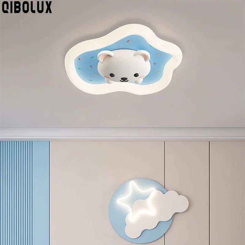 Decorbites™ Kinderzimmer-Deckenleuchte Rosa Blau Moderne Kindertischlampe für Heimdekoration