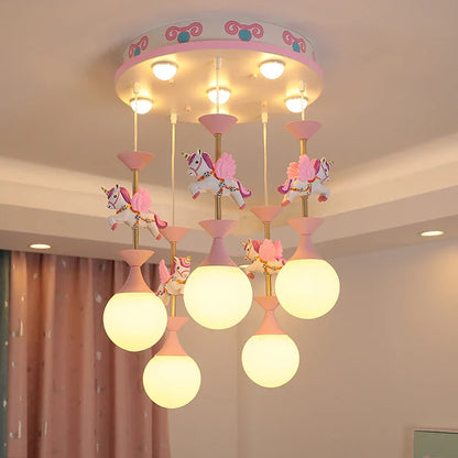 Decorbites™ LED-Hängeleuchte für Kinderzimmer von Mädchen - Moderne Deckenleuchte