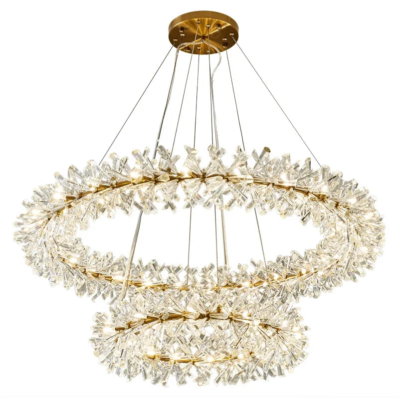 Decorbites™ Kristall-LED-Kronleuchter für die Wohnraumausstattung – Moderne Hängeleuchte