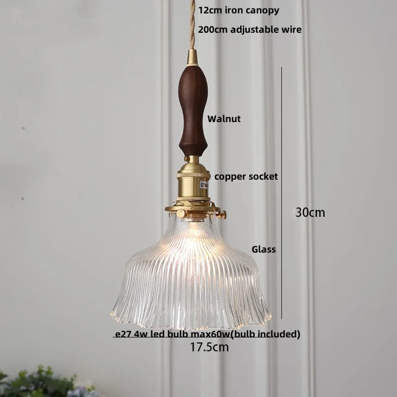 DecorBites™ Crystal Glass LED Pendant Lamp: Modern Luxury Interior Lighting for Home Decor