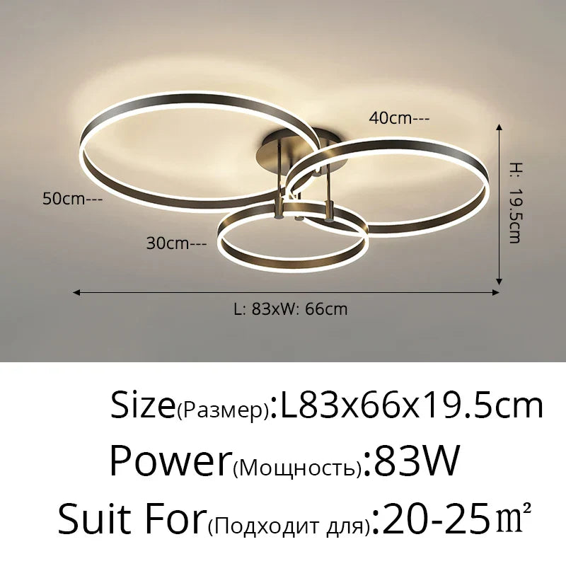 Decorbites™ LED-Acrylichtleuchter Auf/Ab-Lichter Kronleuchter für Wohnzimmer Schlafzimmer Heimdekoration