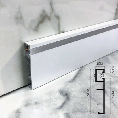 Decorbites™ LED Aluminium-Profil Sockelleiste 1M/2M Lineares Leuchtensystem für Oberflächenmontage an Sockelleisten