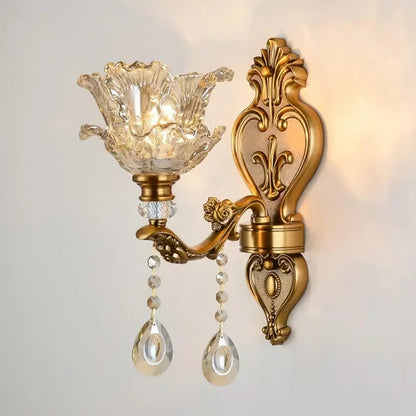 Decorbites™ Kristallglas Doppeltköpfige Wandlampe - Europäischer Retro-Stil