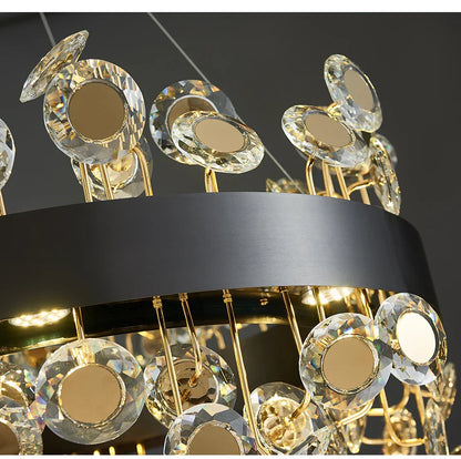DecorBites™ Crystal Pendant Chandelier for Kitchen Living Room Restaurant Island