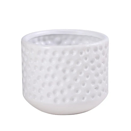 Decorbites™ Goldene Keramik Blumentopf Sukkulente Vase Terrarium Pflanztöpfe für Heim Balkon Dekoration