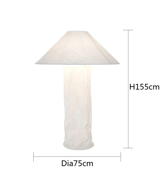 Decorbites™ Japanisches Papier-Bodenleuchte: Nordisches Design Wabi Sabi LED-Tischleuchte für Schlafzimmer, Wohnzimmer