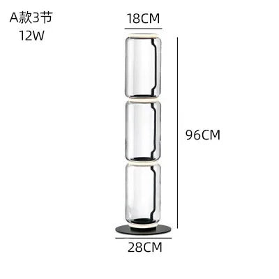 Decorbites™ Glas-LED-Stehlampenbodenleuchte: Modernes nordisches Design für Wohnzimmer- und Schlafzimmerdekoration