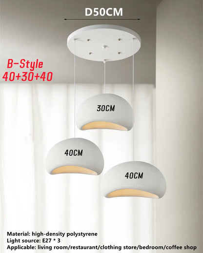 Decorbites™ Handgefertigte Wabi-Sabi-Hängeleuchte LED-Pendellampe für nordisches Restaurant-Insel