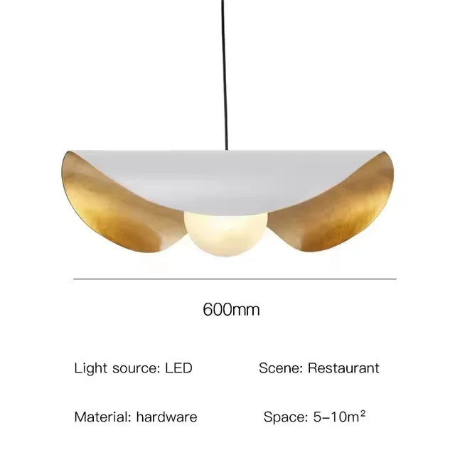 Decorbites™ Lederarm Manta Hängeleuchte – Industrieller Retro-Stil Weiß/Schwarz Deckenlampe