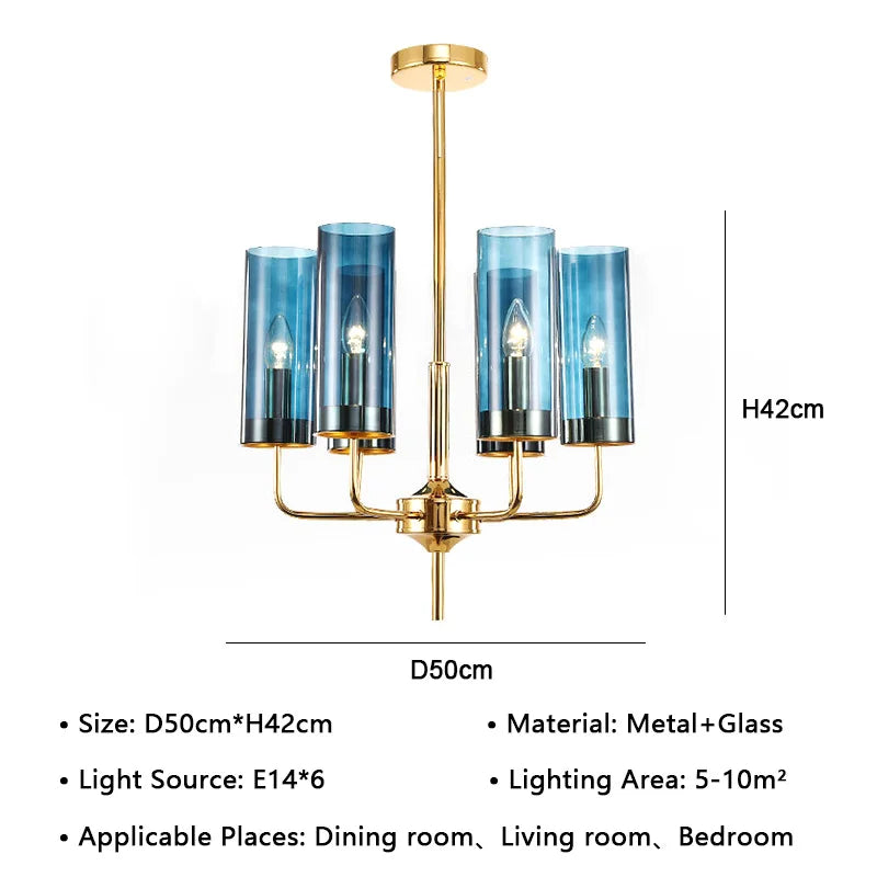Decorbites™ Amerikanische Glaskronleuchter LED-Hängeleuchte