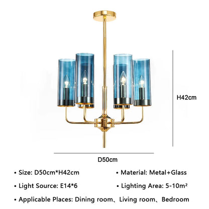 Decorbites™ Amerikanische Glaskronleuchter LED-Hängeleuchte