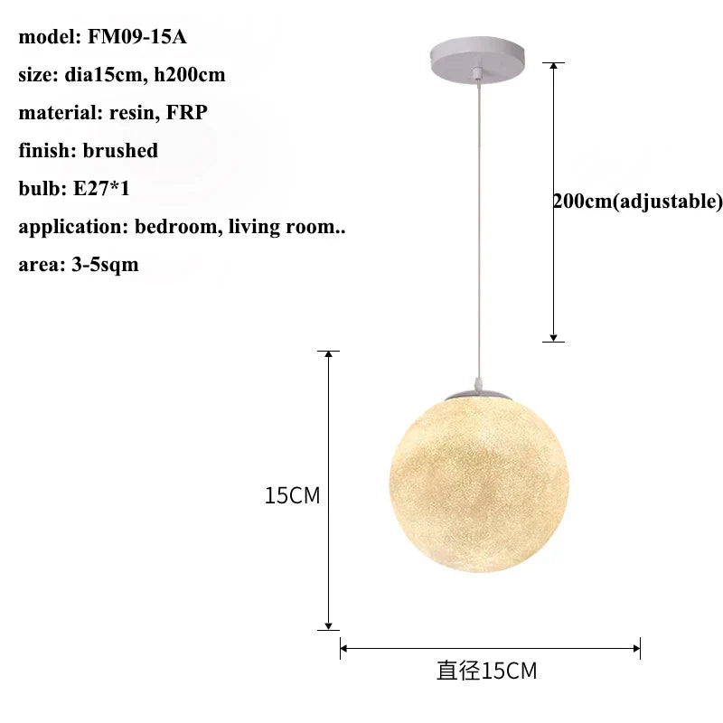 Decorbites™ Sahne-Mond LED-Hängeleuchter: Moderne Beleuchtung für Wohnzimmer, Küche und Schlafzimmer