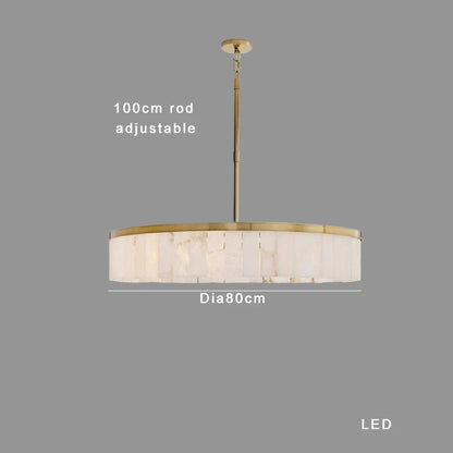 Decorbites™ Gold Marmor Deckenleuchte rund elegantes luxuriöses Anhängerleuchte