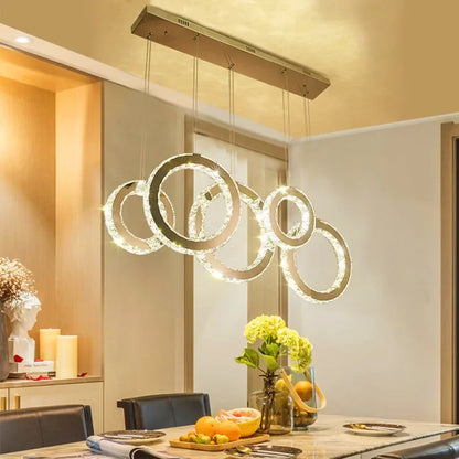 Decorbites™ Kristallkreis LED-Hängeleuchter für das Esszimmer
