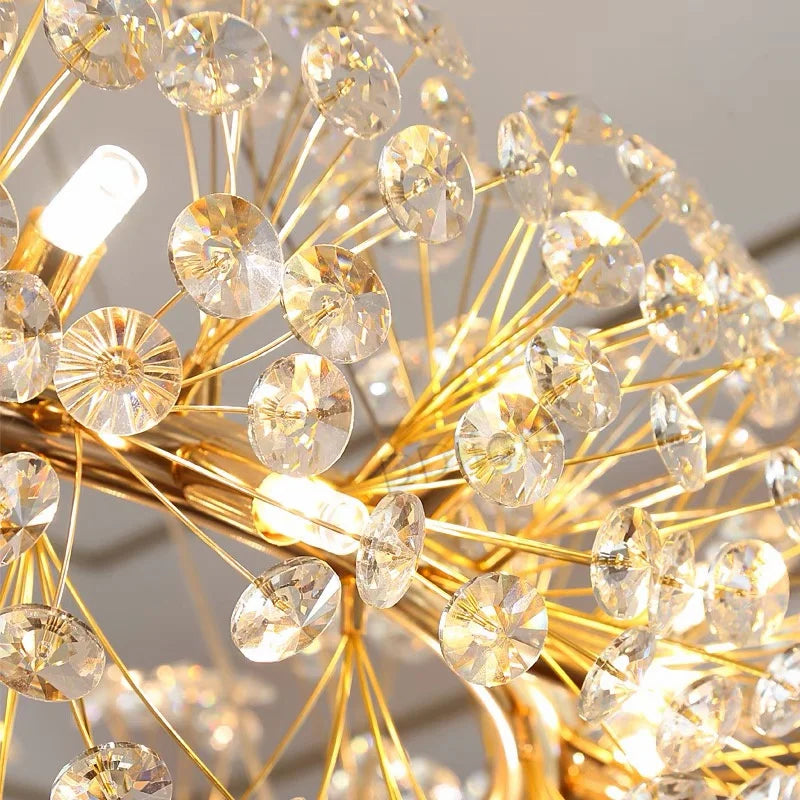 Decorbites™ Gold-Kristall-Leuchter: Luxuriöse LED-Hängeleuchte für Wohn- und Esszimmer