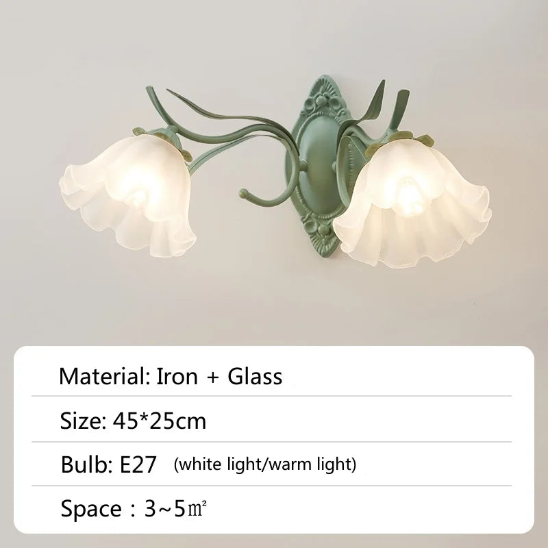 Decorbites™ Französisches Retro-LED-Blütenkronleuchter für Schlafzimmer, Restaurant, Wohnzimmer