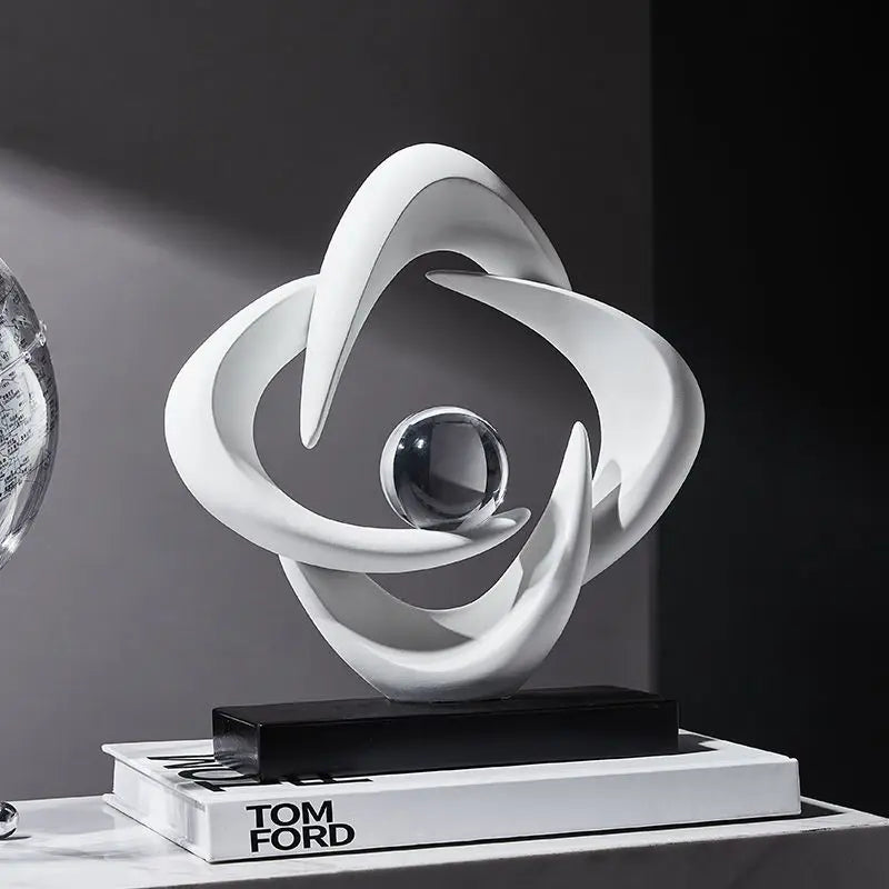 Decorbites™ Abstrakte Harz-Skulptur als Figur für die Hausdekoration & Tischdekoration