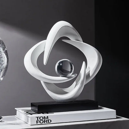 Decorbites™ Abstrakte Harz-Skulptur als Figur für die Hausdekoration & Tischdekoration