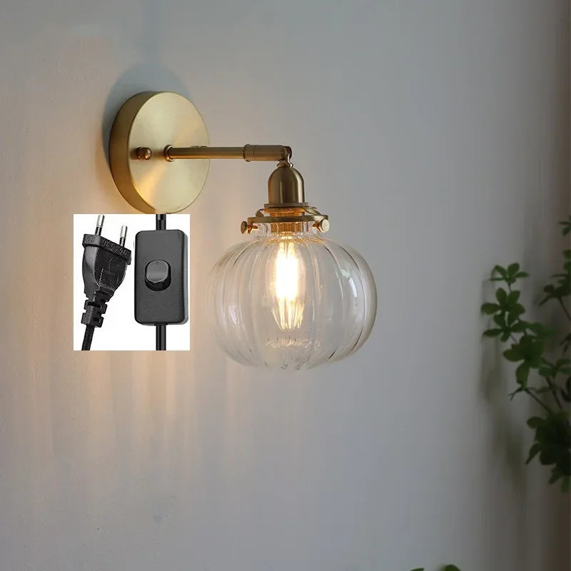 Decorbites™ Glas-Kugeln-Wandleuchte Moderne Wandlampe Treppenlicht für Schlafzimmer Badezimmer Spiegel