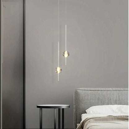 DecorBites™ Cube Crystal Pendant Lamps for Bedroom and Living Room Décor