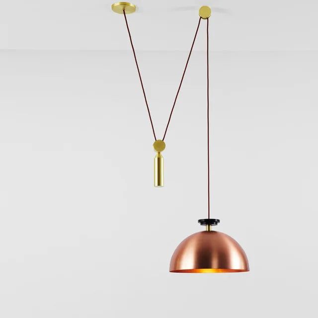 DecorBites™ Glass Chandelier: Adjustable Shape, LED Decorative Lamps for Restaurant, Bedroom, Bar.