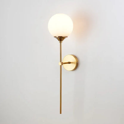 Decorbites™ Goldene Glasball-Wandlampe: Moderner Nordischer Stil für Nachttisch- und Wohnzimmerbeleuchtung
