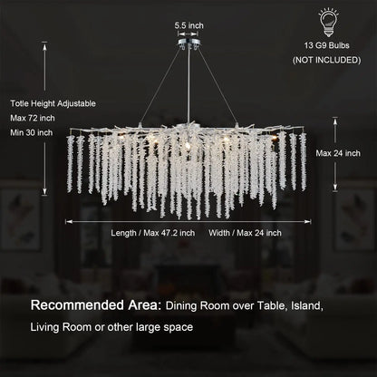 Decorbites™ Kristall-Quasten-Kronleuchter: Elegante Pendelleuchten für das Esszimmer