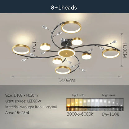 Decorbites™ LED-Kronleuchter: Moderne Innenbeleuchtung für das gesamte Haus – für Schlafzimmer, Wohnzimmer und Esszimmer
