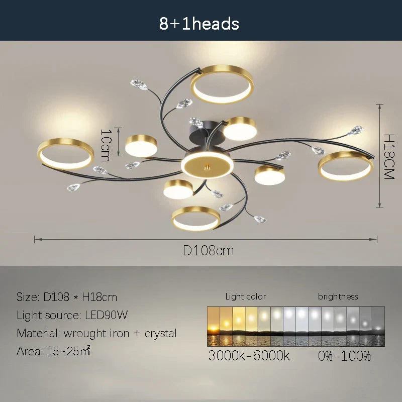 Decorbites™ LED-Kronleuchter: Moderne Innenbeleuchtung für das gesamte Haus – für Schlafzimmer, Wohnzimmer und Esszimmer