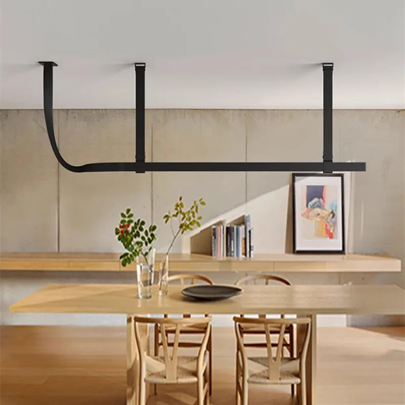 Decorbites™ Gürtel-LED-Hängeleuchte: Minimalistische Leder-Hängeleuchte für Esszimmer-Home-Dekor
