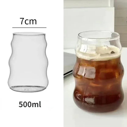 Decorbites™ Kürbisformiges Glasbecher-Set für Kaffee, Whiskey, Wein, Joghurt - 300/520 ml