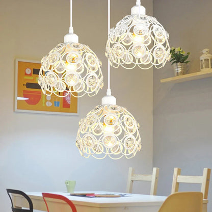 DecorBites™ Crystal K9 Pendant Lamp: Industrial Nordic Chandeliers for Bedroom and Kitchen Lighting