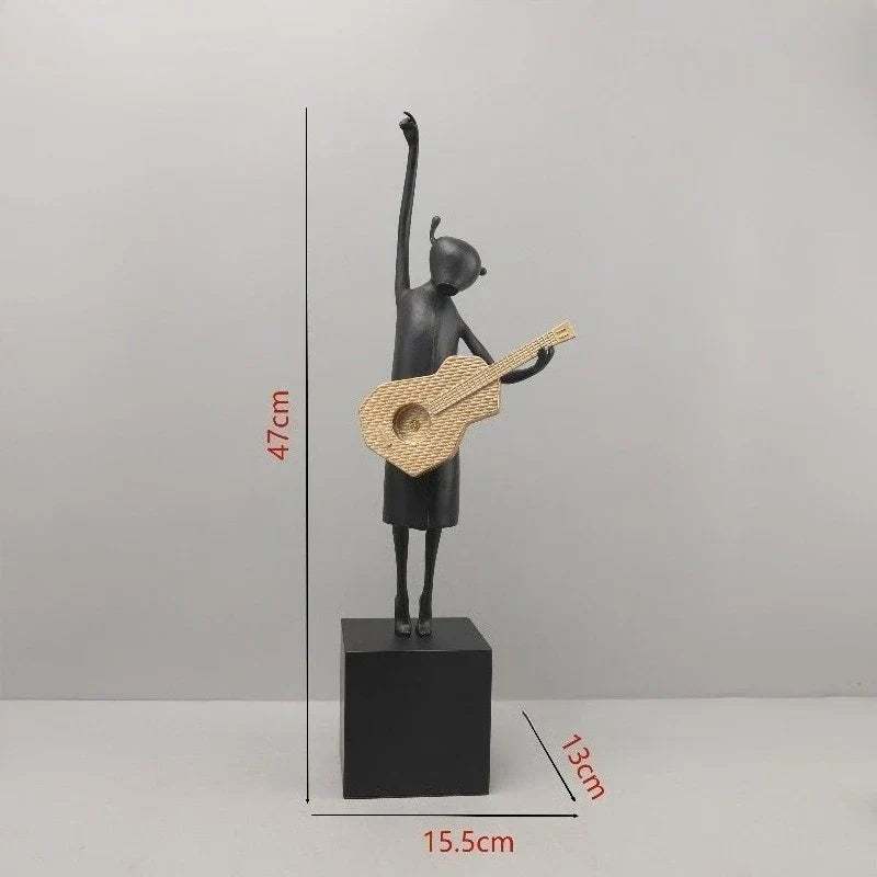 DecorBites™ Guitarist Resin Figure Sculptures Home Decoration Figurines