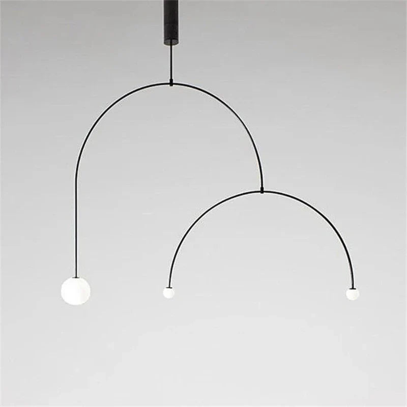 Decorbites™ Eisenlinie-Kronleuchter: Postmoderne Hängelampe für Wohnzimmer & Schlafzimmer