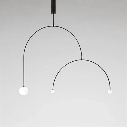 Decorbites™ Eisenlinie-Kronleuchter: Postmoderne Hängelampe für Wohnzimmer & Schlafzimmer