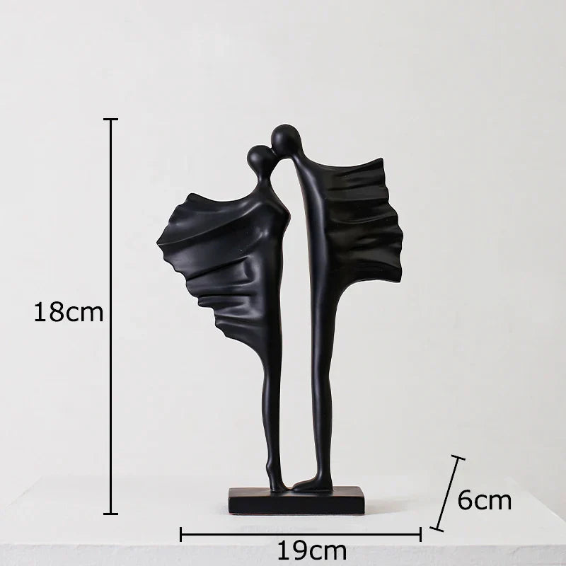 Decorbites™ Abstrakte Liebende Harz-Skulptur Moderne Dekorationsornamente - Paarfiguren-Statue