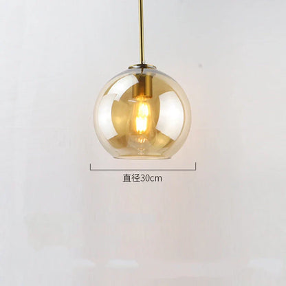 DecorBites™ Glass Ball LED Pendant Lights for Chic Home Decor and Lighting
