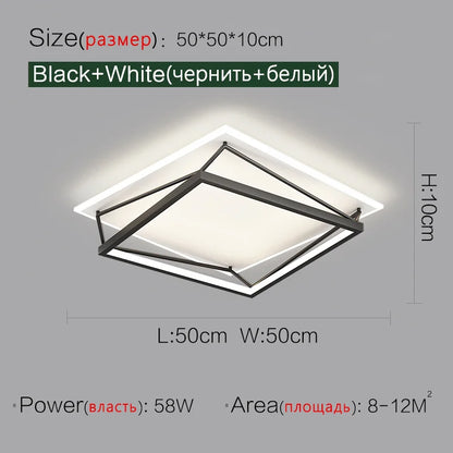 Decorbites™ Geometrische LED-Deckenleuchte_Nordisches minimalistisches Design für modernes Schlafzimmer