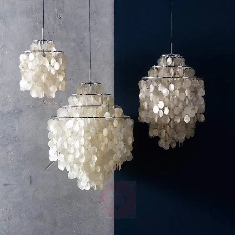 Decorbites™ Äolische Glocken Muschel-Lüster für mediterranes Wohnzimmer, Geschäft, Bar und Restaurant