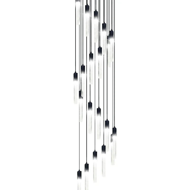 DecorBites™ Crystal Bubble Chandelier Pendant Light - Modern Staircase Hanging Fixture