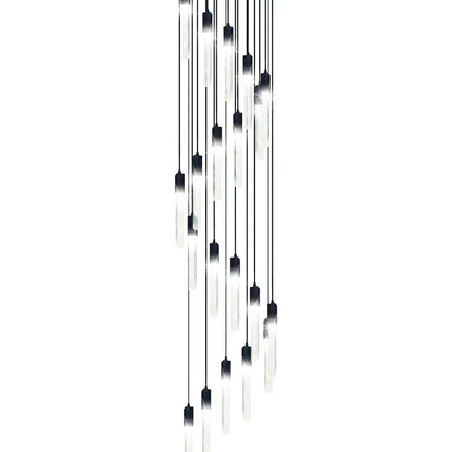 DecorBites™ Crystal Bubble Chandelier Pendant Light - Modern Staircase Hanging Fixture