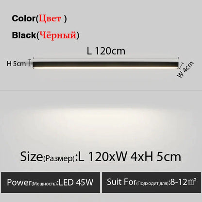 DecorBites™ LED Linear Ceiling Lamp for Living Room, Dining Room, Bedroom - Minimalist Design