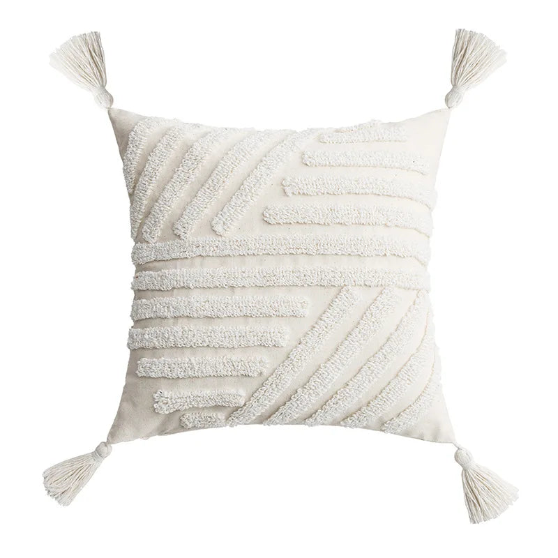 Decorbites™ Elfenbein-Gepolstertes Kissenbezug für Heimdekoration, Wohnzimmer, Sofa, Schlafzimmer